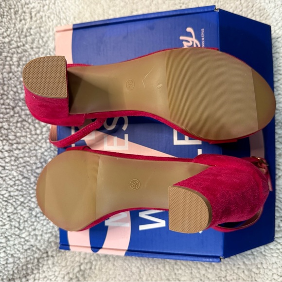 Trary 3" Block Heel Sandals in Rose Pink - Picture 6 of 10